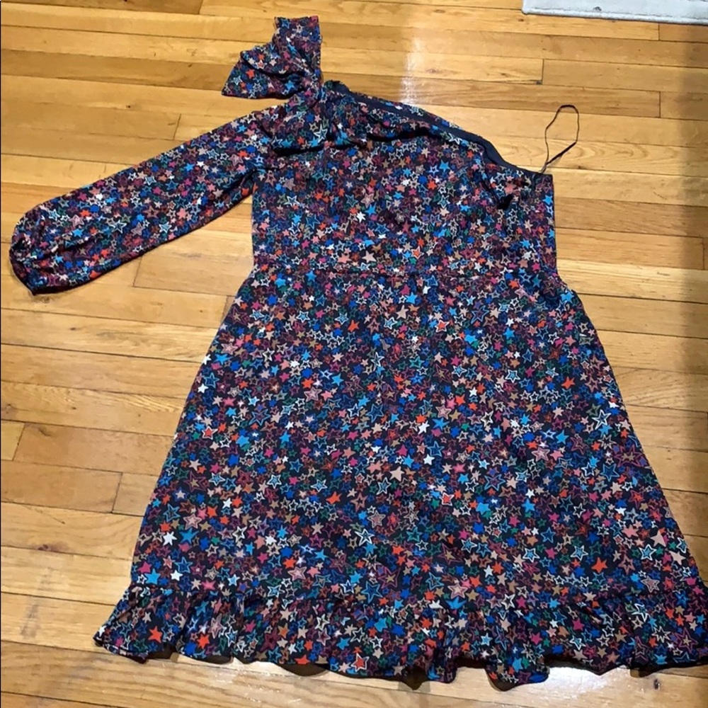 J. Crew cold shoulder cinched waist dress